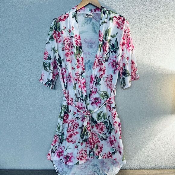 Show Me Your Mumu Pink White Floral Robe - Picture 2 of 4